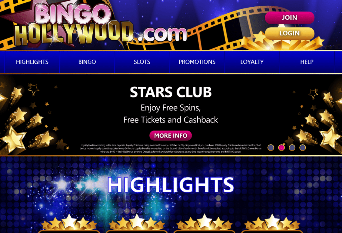 Bingo Hollywood Screenshot