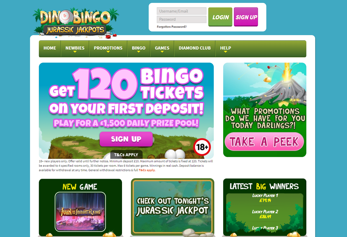 Dino Bingo Screenshot