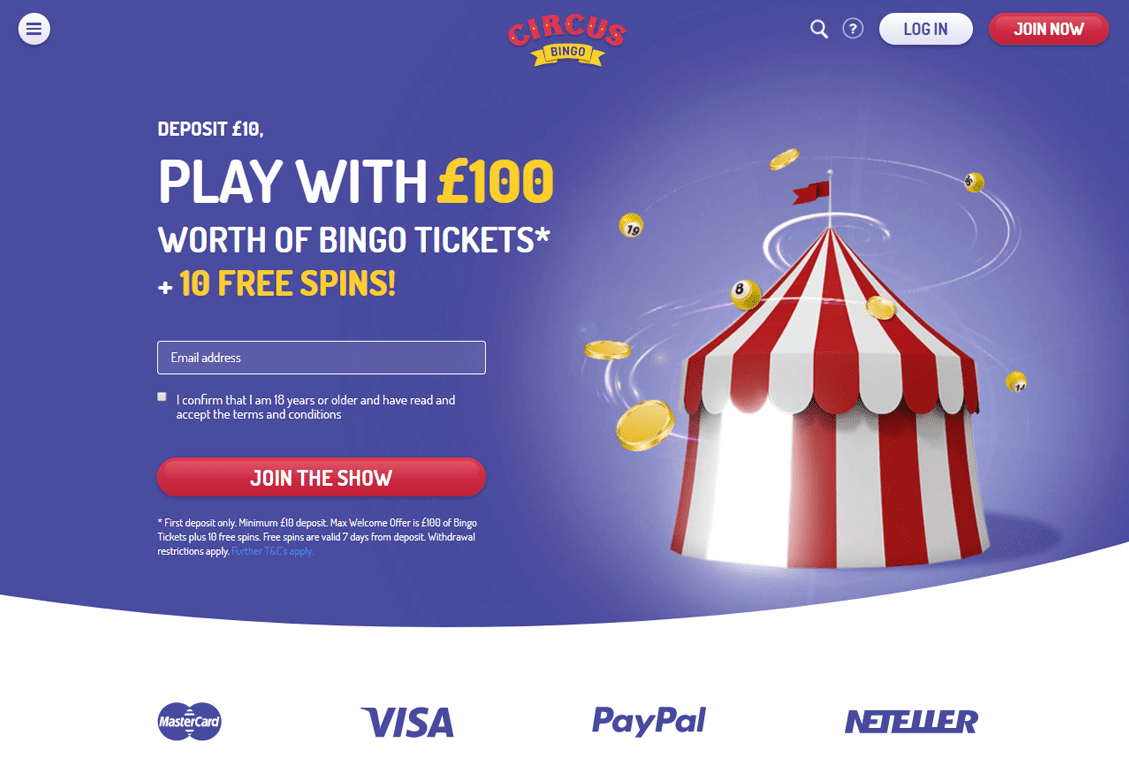 Circus Bingo Screenshot