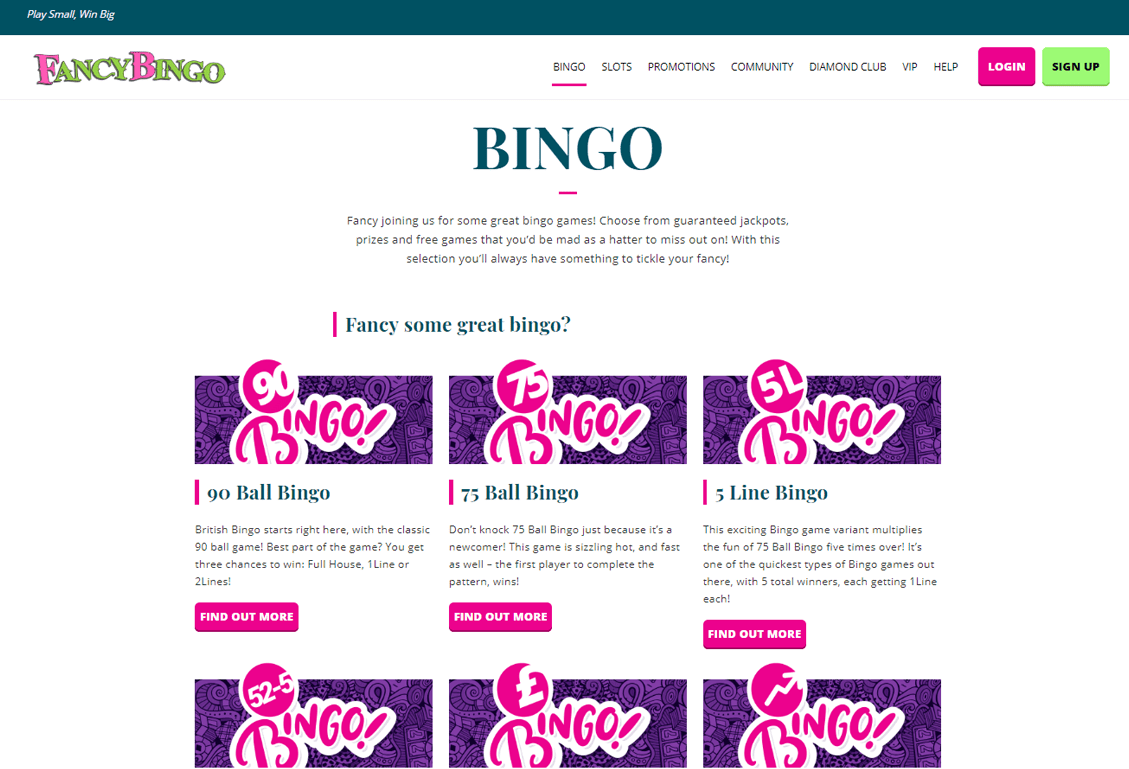 Fancy Bingo Screenshot