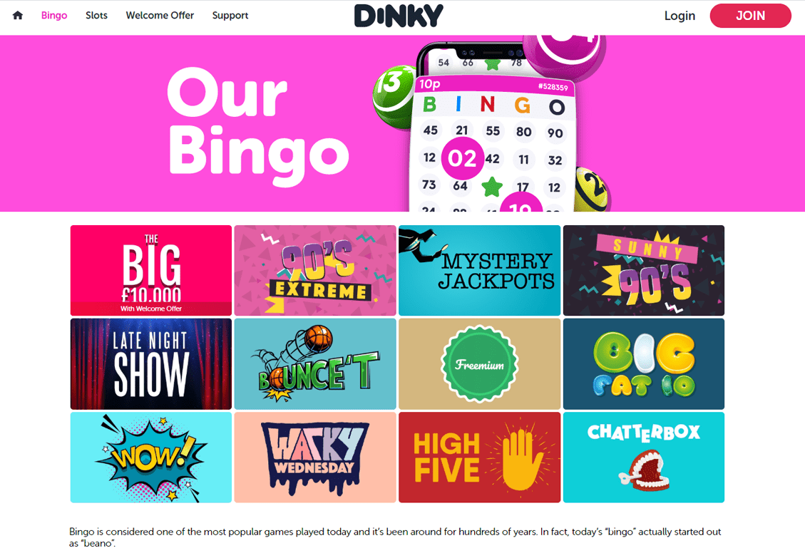Dinky Bingo Screenshot